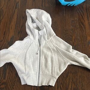 Lululemon Gray Cropped Hoodie